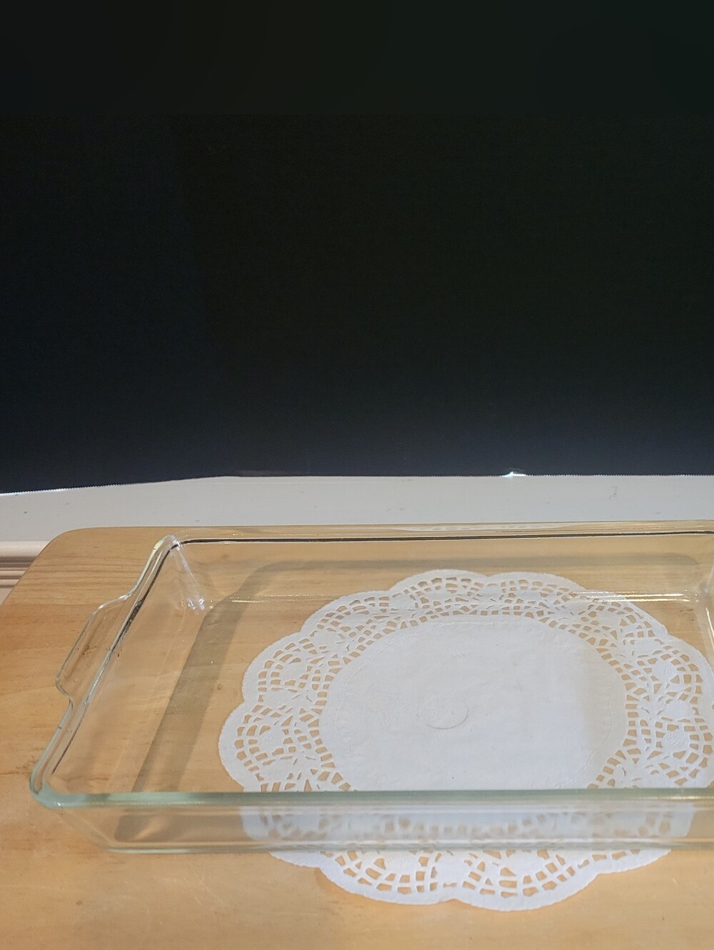 Vintage PYREX 232-R Clear Glass 11.75 x 7.5 x 1.75 Casserole Dish 2Qt Baking Pan